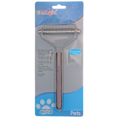 Детальная картинка Стриппинг DeLIGHT Y-б.20 лезвий, для густой, средней и длинной шерсти фото 4