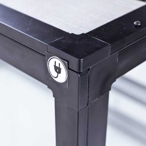 Детальная картинка Террариум профильный AquaPlus PROFI 96 (60х40х40 см) стекло: стенки 5 мм, дно 8 мм, черный фото 4