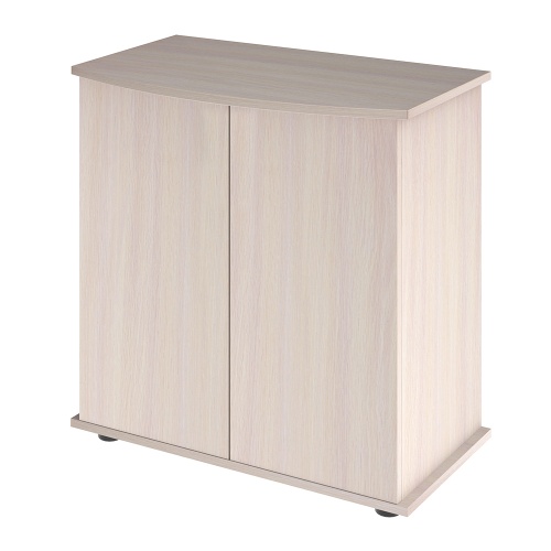 Детальная картинка Подставка AquaPlus фигурная 70 (71х36/30х72 см) две дверки ДСП, выбеленный дуб, в коробке, подходит для модели аквариума LUX Ф105