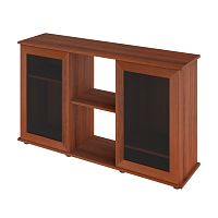 Картинка анонса Подставка AquaPlus  120 (121*41*72) две дверки МДФ со стеклом, орех, в коробке, подходит для моделей аквариумов LUX П264, LUX П288