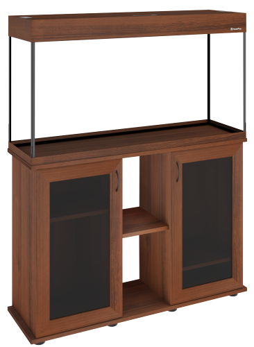 Детальная картинка Аквариум AquaPlus LUX П200 орех (101х41х56 см) стекло 6/8 мм, прямоугольный, 181 л., с лампами Т8 2х30 Вт, аквар. коврик фото 7