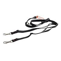 Картинка анонса Поводок-перестежка RichPet Standart, для двух собак, с регулировкой (25 мм, 200-240см), черный