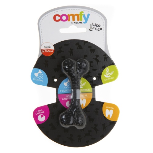 Детальная картинка Игрушка для собак COMFY LICORICE BONE BLACK  косточка 8,5 см, с ароматом лакрицы