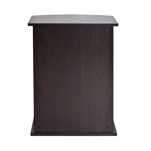 Детальная картинка Подставка AquaPlus Ф50 венге (51х32/26х72 см) фигурная, без дверки, в коробке, подходит для модели аквариума STD Ф50 фото 4