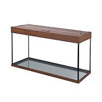 Картинка анонса Аквариум AquaPlus LUX П200 орех (101х41х56 см) стекло 6/8 мм, прямоугольный, 181 л., с лампами Т8 2х30 Вт, аквар. коврик