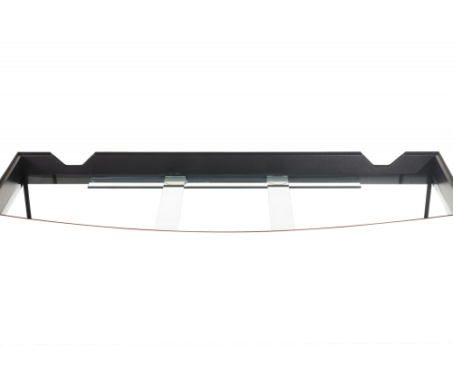 Аквариум AquaPlus LUX LED Ф170 черный (101х41х56 см) стекло 6/8 мм, фигурный, 161 л., со светодиодным модулем AQUAEL LEDDY TUBE Retro Fit Sunny 1х18 W / 928 мм, аквар. коврик фото 10
