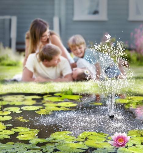 Детальная картинка Насос фонтанный AQUAEL AQUAJET PFN 1500 с губкой (1500 л/ч, 22 Вт, h = 1.6 м) с регулятором производительности фото 3