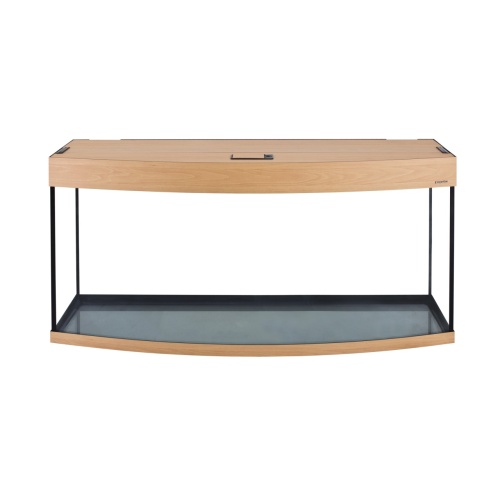 Детальная картинка Аквариум AquaPlus LUX LED Ф245 бук (121х41х61 см) стекло 8 мм, фигурный, 213 л., аквар. коврик фото 2