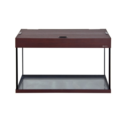 Детальная картинка Аквариум AquaPlus LUX LED П120 махагон (81х36х49 см) стекло 6 мм, прямоугольный, 105 л., аквар. коврик фото 2