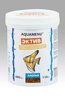 Картинка анонса Корм ежедневный AQUAMENU Эктив 600 мл, хлопья для крупных и активных рыб