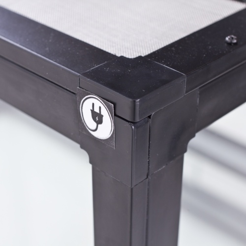 Детальная картинка Террариум профильный AquaPlus PROFI 90 (45х45х45 см) стекло: стенки 5 мм, дно 8 мм, черный фото 5