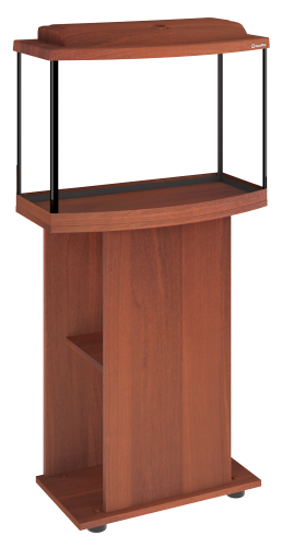 Детальная картинка Аквариум AquaPlus STD LED Ф70 итальянский орех (61х32х45 см) стекло 5 мм, фигурный, 59 л. фото 4