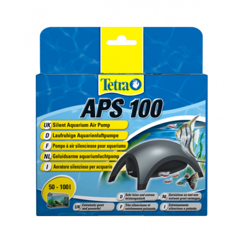 Компрессор Tetra APS 100 для аквариума 50 - 100 л (100 л/ч, 2.5 Вт, 1 канал, регулируемый), антрацит фото 2