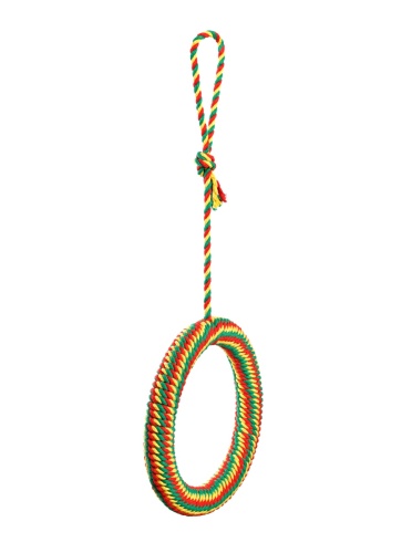 Детальная картинка Кольцо-качели для птиц Petsiki RingRay 280 cotton RGY, d=28см фото 2