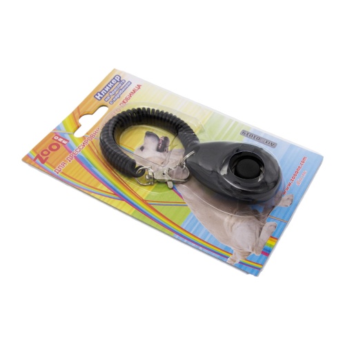 Детальная картинка Кликер на браслете с карабином ZooOne (ЖЕЛТЫЙ) фото 2