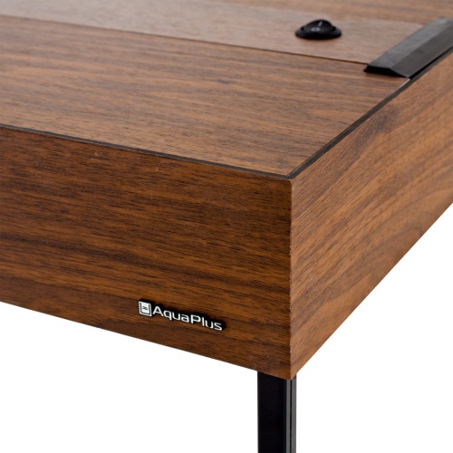 Детальная картинка Аквариум AquaPlus LUX П100 орех (71х31х56 см) стекло 6 мм,  прямоугольный, 92 л., с лампами Т8 2х18 Вт, аквар. коврик фото 6