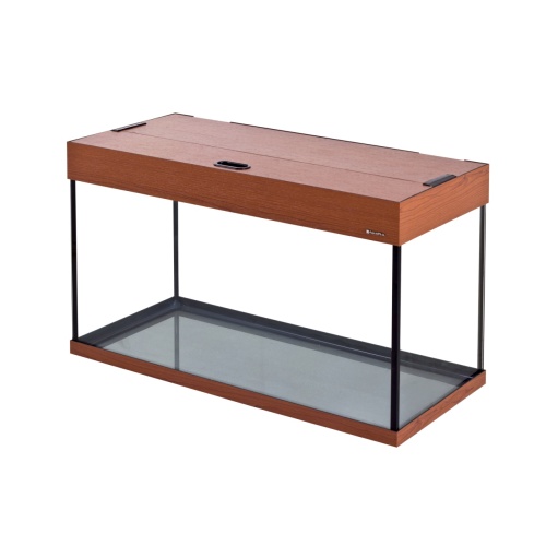 Детальная картинка Аквариум AquaPlus LUX LED П120 итальянский орех (81х36х49 см) стекло 6 мм, прямоугольный, 105 л., аквар. коврик