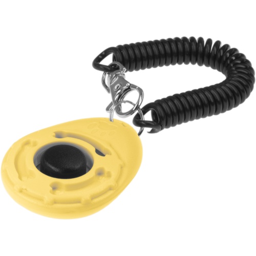 Детальная картинка Кликер на браслете с карабином ZooOne (ЖЕЛТЫЙ)
