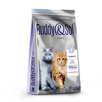 Картинка анонса Buddy&Sol CARE SENSITIVE сухой корм суперпремиум-класса с индейкой для взрослых кошек с чувствительным пищеварением 10кг