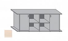Подставка AquaPlus 160 (1610*460*710) с двумя дверками ДСП по краям, выбеленный дуб, в коробке , ПВХ