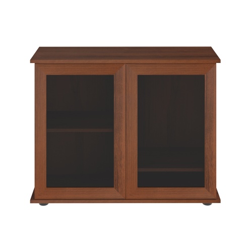 Детальная картинка Подставка AquaPlus 90 (91*36*72 см) две дверки МДФ со стеклом, орех, в коробке, подходит для модели аквариума LUX П150 фото 2