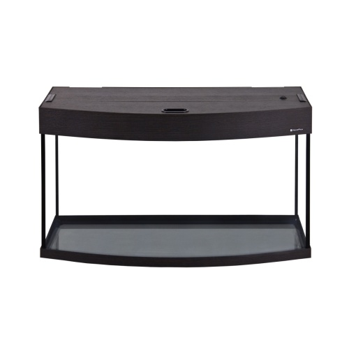 Детальная картинка Аквариум AquaPlus LUX Ф115 венге (81х36х49 см) стекло 6 мм, фигурный, 98 л., с лампами Т8 2х18Вт, аквар. коврик фото 2