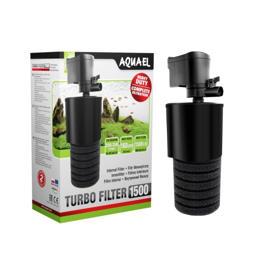 Детальная картинка Внутренний фильтр AQUAEL TURBO FILTER 1500 для аквариума 250 - 350 л (1500л/ч, 22Вт) фото 6