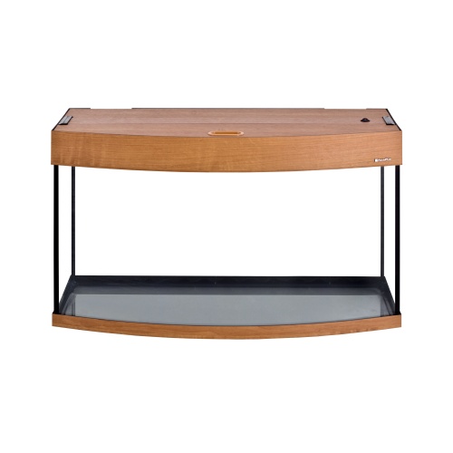 Детальная картинка Аквариум AquaPlus LUX Ф115 ольха (81х36х49 см) стекло 6 мм, фигурный, 98 л., с лампами Т8 2х18Вт, аквар. коврик фото 2