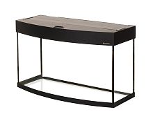 Картинка анонса Аквариум AquaPlus LUX Ф115 черный (81х36х49 см) стекло 6 мм, фигурный, 98 л., с лампами Т8 2х18Вт, аквар. коврик