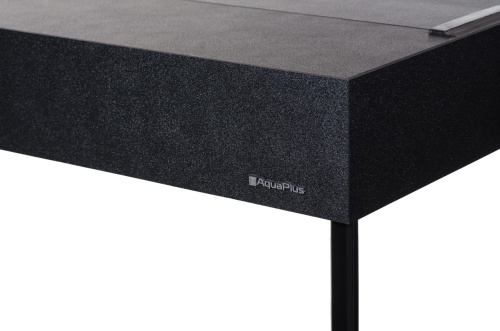 Детальная картинка Аквариум AquaPlus LUX LED П150 черный (91х36х56 см) стекло 6мм, прямоугольный,141 л., аквариумный коврик фото 3