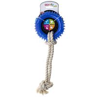 Картинка анонса Игрушка для собак COMFY ROBBI  кольцо синее +канат 42х13,5х5см