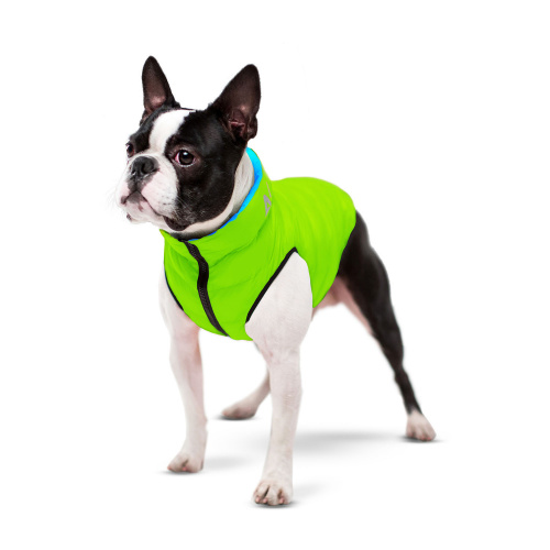 Курточка для собак AiryVest двусторонняя, размер XS 25, салатово-голубая (22-25; 36-38; 27-30см) фото 2