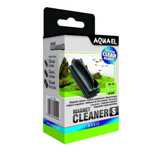 Детальная картинка Магнитный стеклоочиститель AQUAEL MAGNET CLEANER S для аквариума со стеклом 3 - 6 мм фото 2