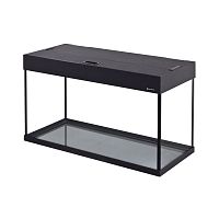 Картинка анонса Аквариум AquaPlus LUX LED П120 черный (81х36х49 см) стекло 6 мм, прямоугольный, 105 л., аквар. коврик