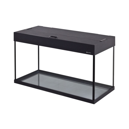 Детальная картинка Аквариум AquaPlus LUX LED П120 черный (81х36х49 см) стекло 6 мм, прямоугольный, 105 л., аквар. коврик