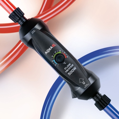 Детальная картинка Нагреватель проточный AQUAEL FLOW HEATER 500 Вт для аквариума 300 – 1000 л (пластиковый с микропроцессором) фото 4