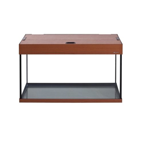 Детальная картинка Аквариум AquaPlus LUX LED П120 итальянский орех (81х36х49 см) стекло 6 мм, прямоугольный, 105 л., аквар. коврик фото 2