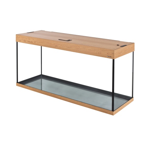 Детальная картинка Аквариум AquaPlus LUX П264 дуб (121х41х61 см) стекло 8 мм, прямоугольный, 237 л., с лампами Т8 2х38 Вт, аквар. коврик