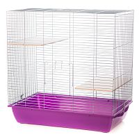 Картинка анонса Клетка InterZoo  G-148 CHINCHILLA  80 ZINC (780х480х790мм), для грызунов, прут цинк