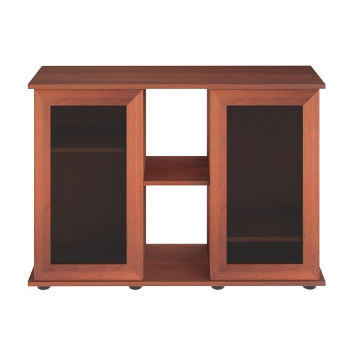 Детальная картинка Подставка AquaPlus 100 (101*41*72 см) две дверки МДФ со стеклом, итальянский орех, в коробке, подходит для модели аквариума LUX П200 фото 2