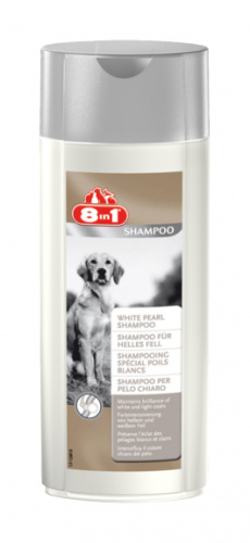Шампунь для собак светлых окрасов 250 мл 8in1 White Pearl Shampoo