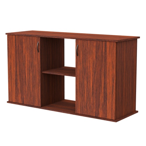 Детальная картинка Подставка AquaPlus 120 (121*41*72) две дверки ДСП, орех, в коробке, подходит для моделей аквариумов LUX П264, LUX П288