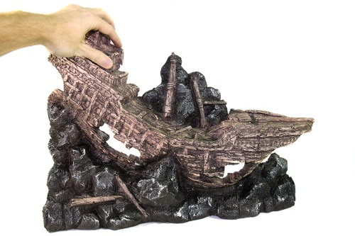 Детальная картинка 531 Грот DEKSI Корабль  50х10х40см, односторонний декоративный элемент фото 3