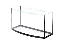 Картинка анонса Аквариум AquaPlus Ф115 (80х35х43) стекло 6 мм, 98 л., фигурный, с аквариумным ковриком