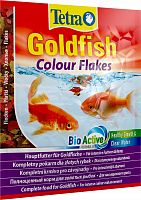 Корм Tetra Goldfish Colour Flakes 12 г (сашет), хлопья для золотых рыбок, для усиления окраса