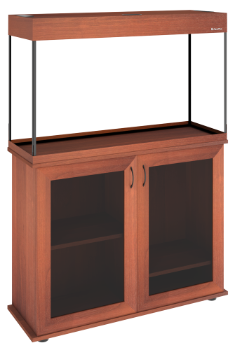 Детальная картинка Аквариум AquaPlus LUX LED П150 итальянский орех (91х36х56 см) стекло 6мм, прямоугольный,141 л., аквариумный коврик фото 4