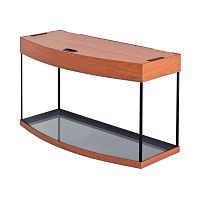 Картинка анонса Аквариум AquaPlus LUX LED Ф115 груша (81х36х49 см) стекло 6 мм, фигурный, 98 л., аквар. коврик