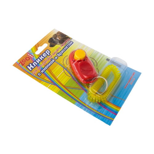 Детальная картинка Кликер с кнопкой и браслетом ZooOne (СИНИЙ) фото 2