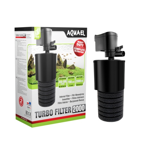Детальная картинка Внутренний фильтр AQUAEL TURBO FILTER 2000 для аквариума 350 - 500 л (2000л/ч, 27Вт) фото 6