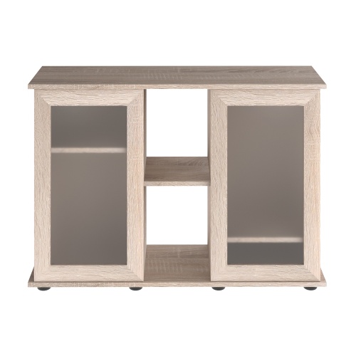 Детальная картинка Подставка AquaPlus 100 (101*41*72 см) две дверки МДФ со стеклом, дуб сонома, в коробке, подходит для модели аквариума LUX П200 фото 2